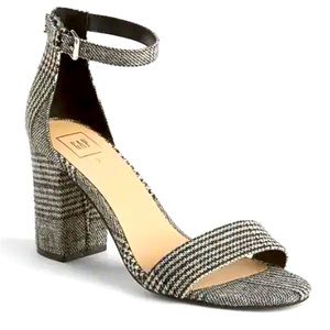 NIB GAP Plaid Block Heel Sandals, 6